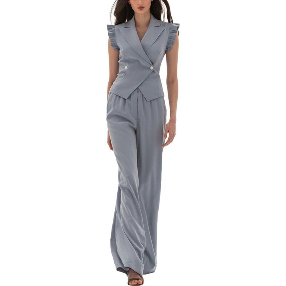 Bgl Womens  Vest & Pant Set, Blue